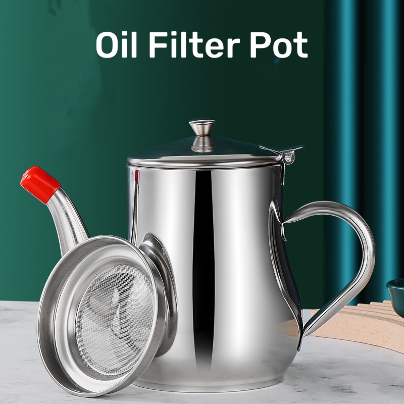 Wine Aerator Pour - Filter Oil Pot Stainless Steel Household