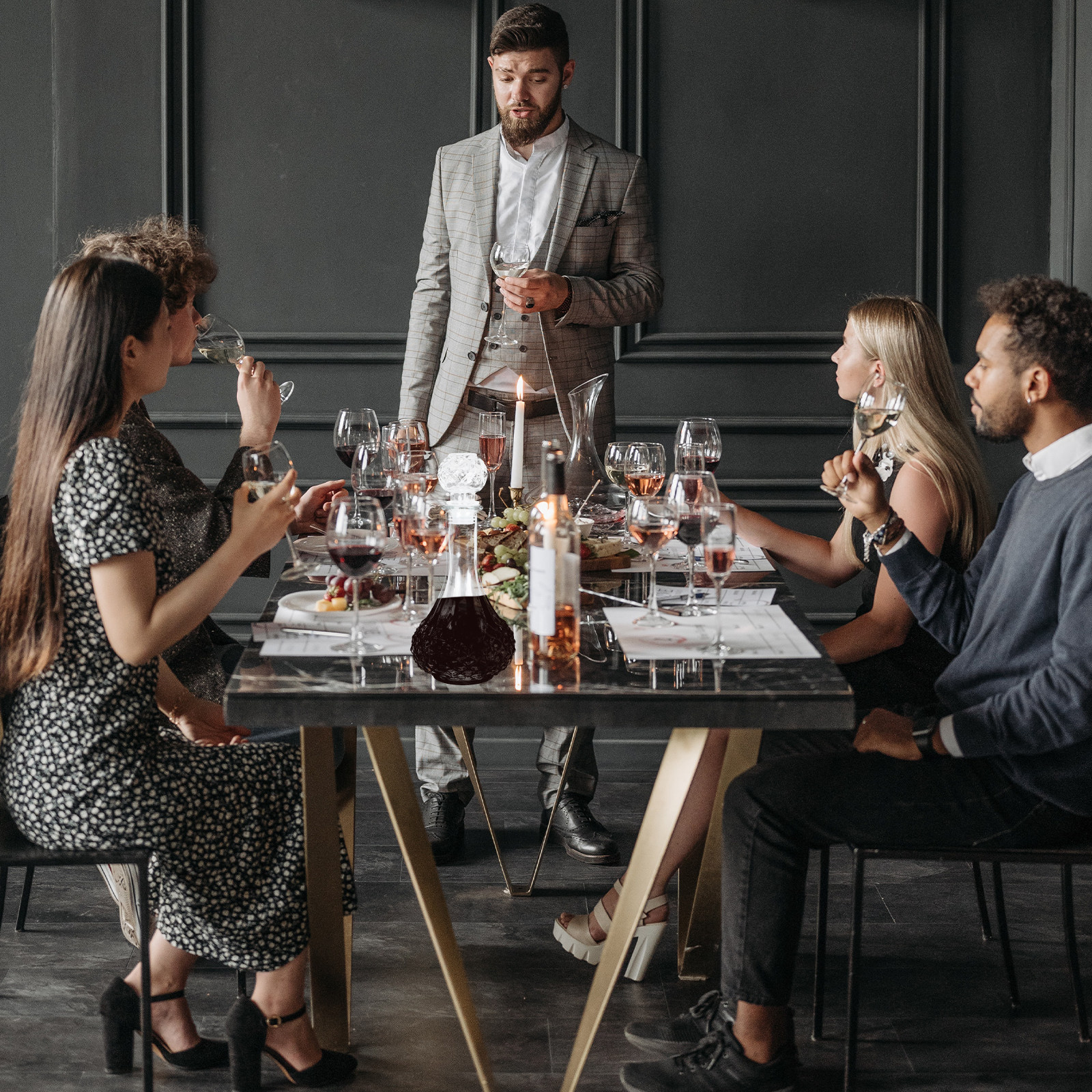 Thick Premium Glass Wine Decan – Wine Aerator Pour recenzja i cena