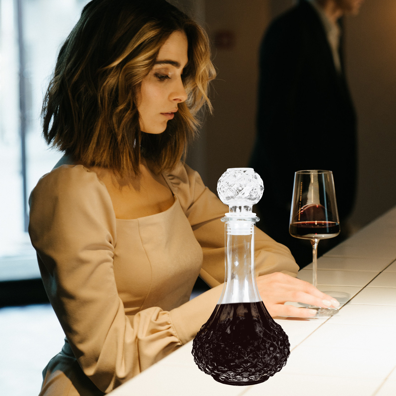 Thick Premium Glass Wine Decan – Wine Aerator Pour recenzja i cena