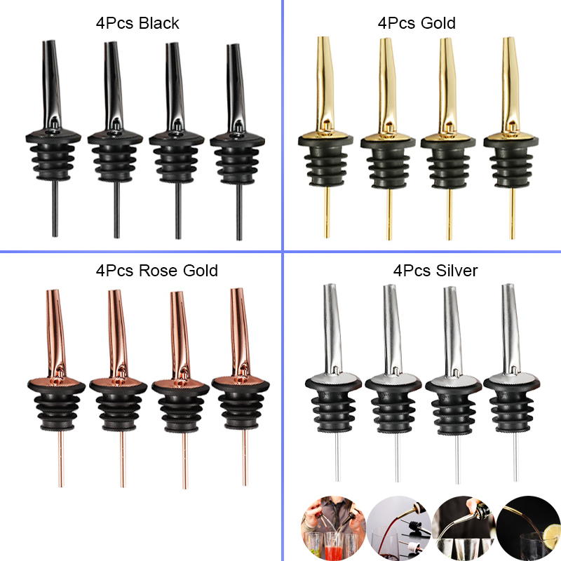 4Pcs Black/Rose Gold/Silver Li – Wine Aerator Pour recenzja i cena