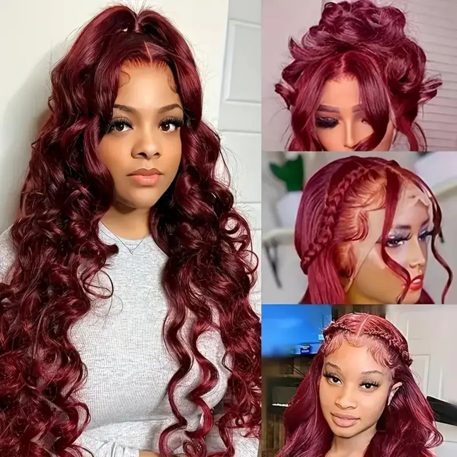 99j Burgundy Lace Front Wig Hu – Wine & Beer Guayaquil recenzja i cena
