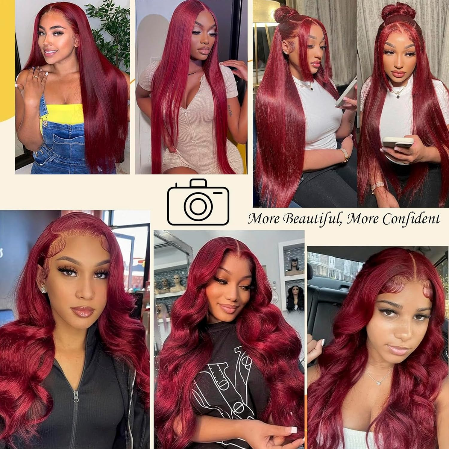 99j Burgundy Lace Front Wig Hu – Wine & Beer Guayaquil recenzja i cena
